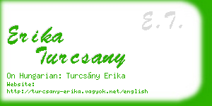 erika turcsany business card